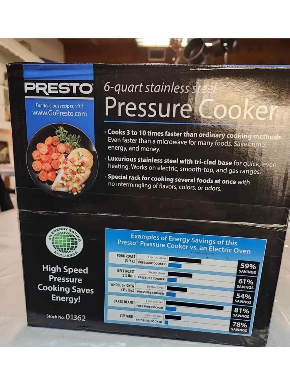 PRESTO 6 quart pressure cooker (NIB)